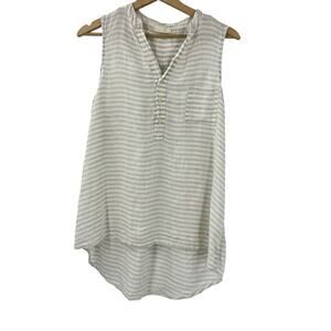 CP Shades Simone Striped Sleeveless Top Sz XS